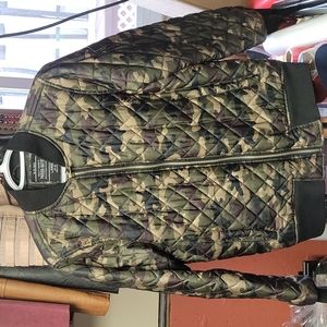 Camouflage bomber jacket pre-owned bit in great condition